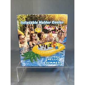 Inflatable Drink Holder And Cooler Pineapple Shape Pool Drink Float